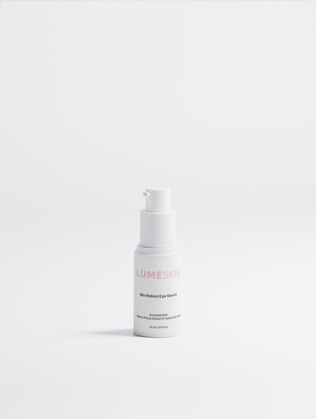 LÜMÉSKIN bio-retinol eye serum product packaging natural eye care
