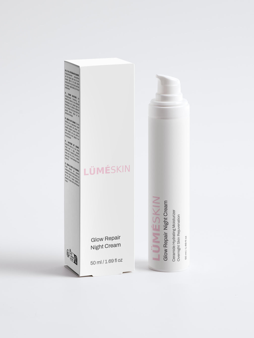 LÜMÉSKIN Glow Repair Night Cream jar anti-aging moisturizer
