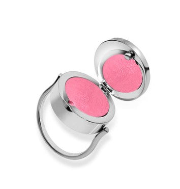 Paris Lip Balm Ring in Stainless Steel