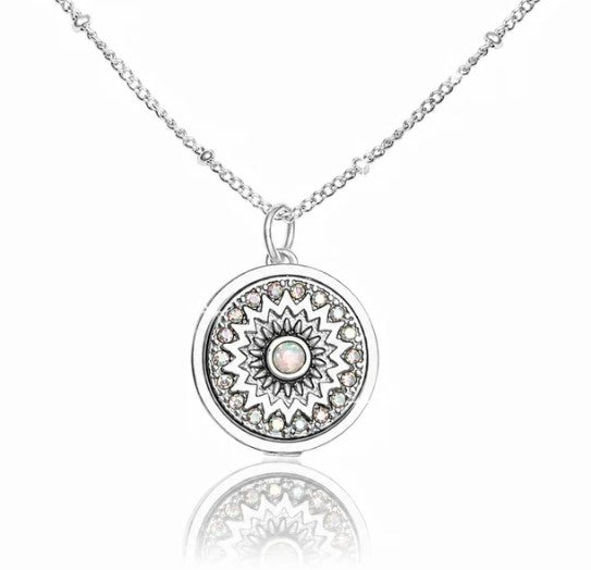 Paris Lip Balm Necklace in Stainless Steel