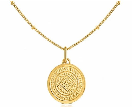 Boho Lip Balm Necklace in 14K Gold