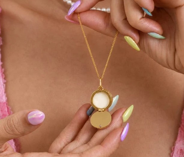 Boho Lip Balm Necklace in 14K Gold