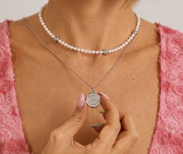 Boho Lip Balm Necklace in Stainless Steel