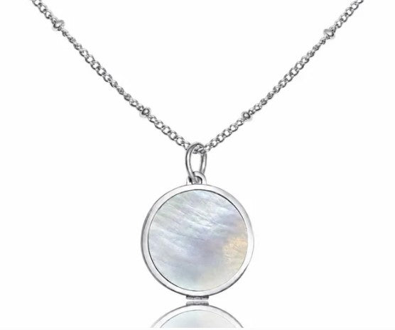 Pearl Lip Balm Necklace in Stainless Steel