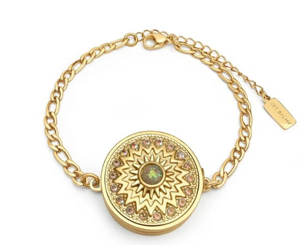 Paris Lip Balm Bracelet in 14K Gold