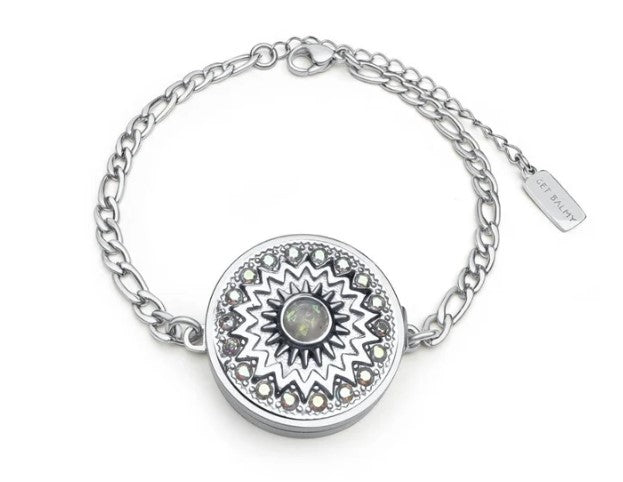 Paris Lip Balm Bracelet in Stainless Steel