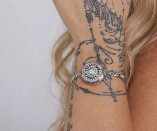 Paris Lip Balm Bracelet in Stainless Steel