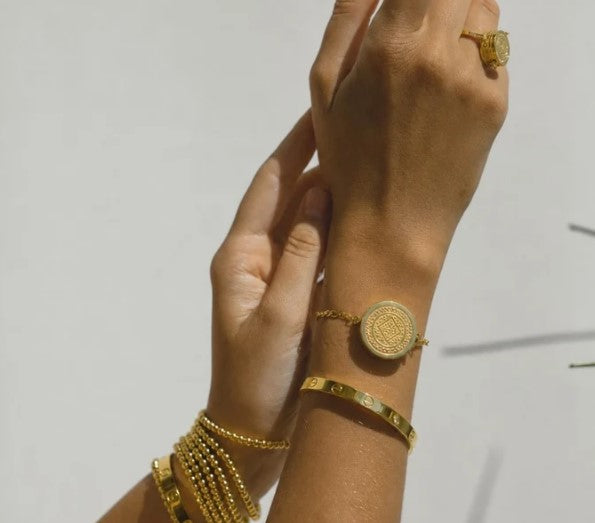 Boho Lip Balm Bracelet in 14K Gold