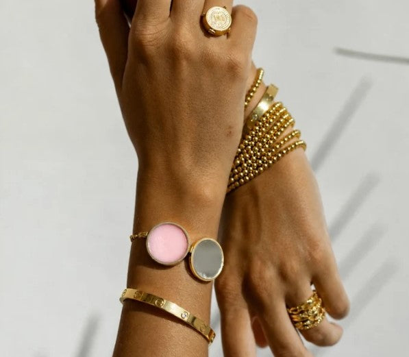 Boho Lip Balm Bracelet in 14K Gold
