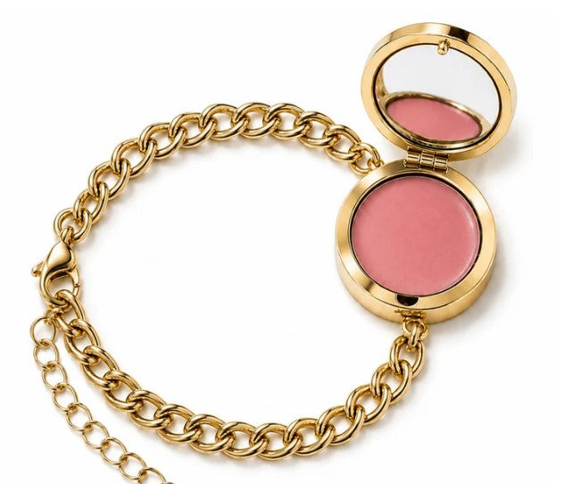 Evil Eye Lip Balm Bracelet in 14K Gold
