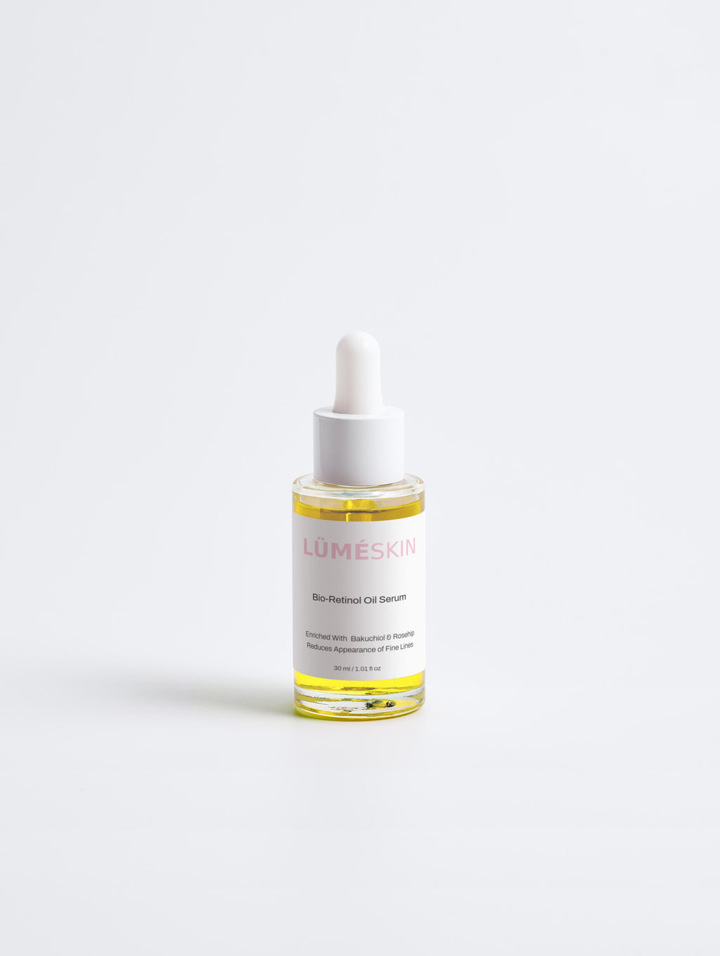 LÜMÉSKIN bio-retinol oil serum product packaging natural retinol alternative
